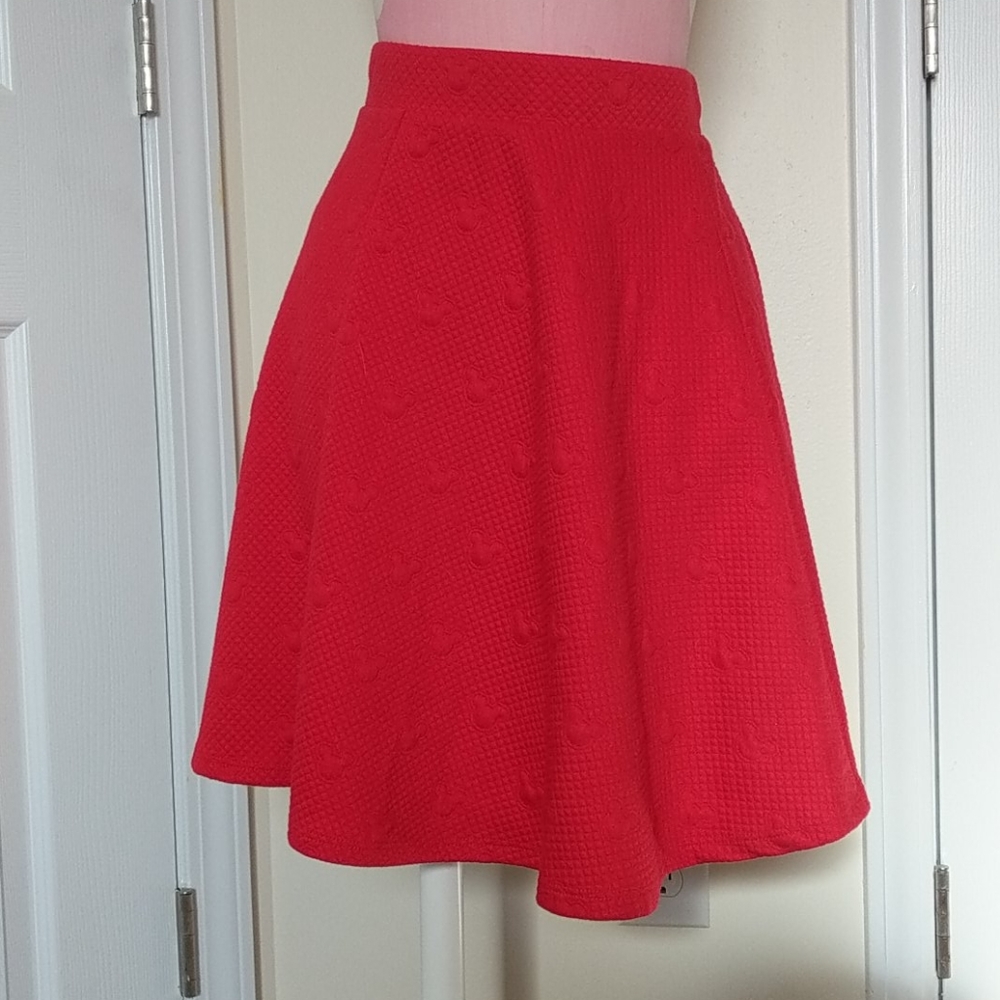 Limited edition  line hidden Mickey quilted skirt.